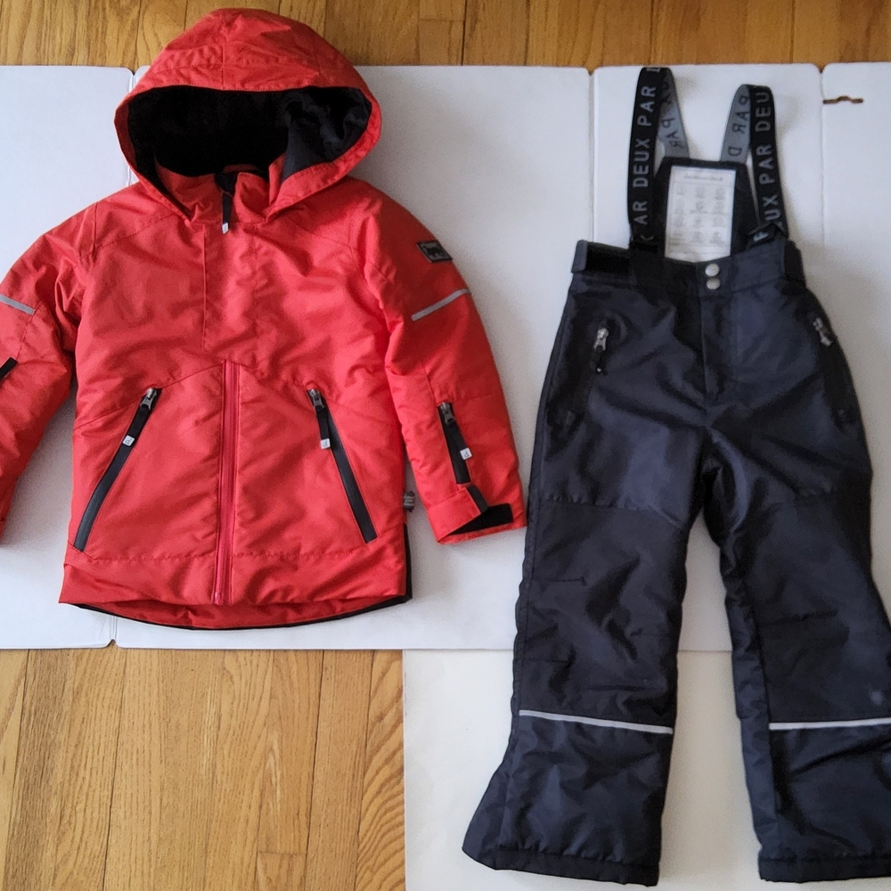 deux par deux Boy's Two Piece Snowsuit   Size 5
